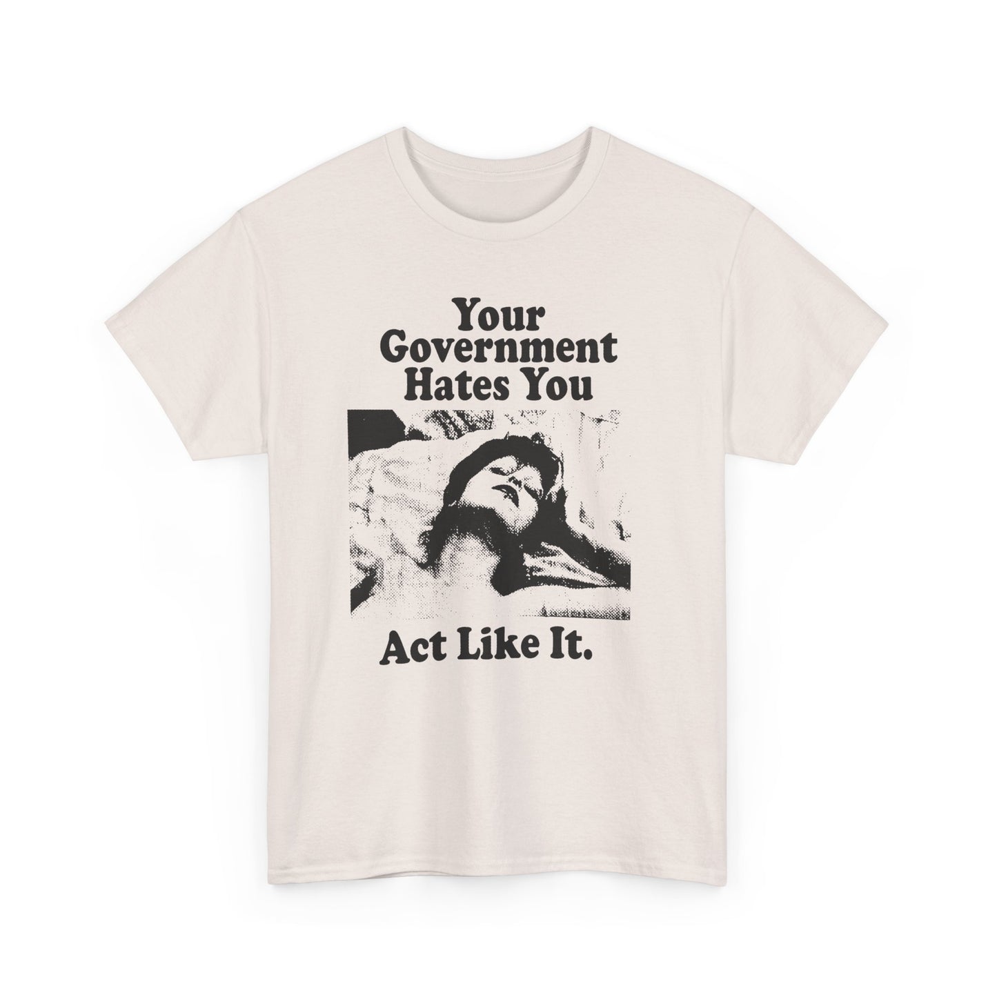 vintage playboy graphic your government hates you act like it reproduction tshirt