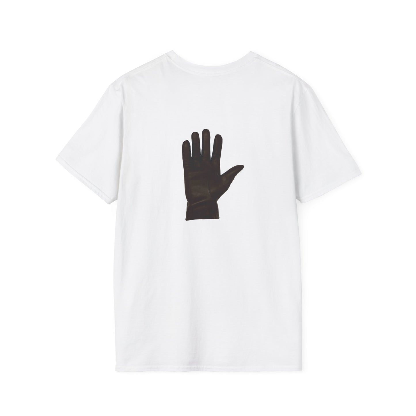 oj died with oj's glove on the back oj simpson tshirt