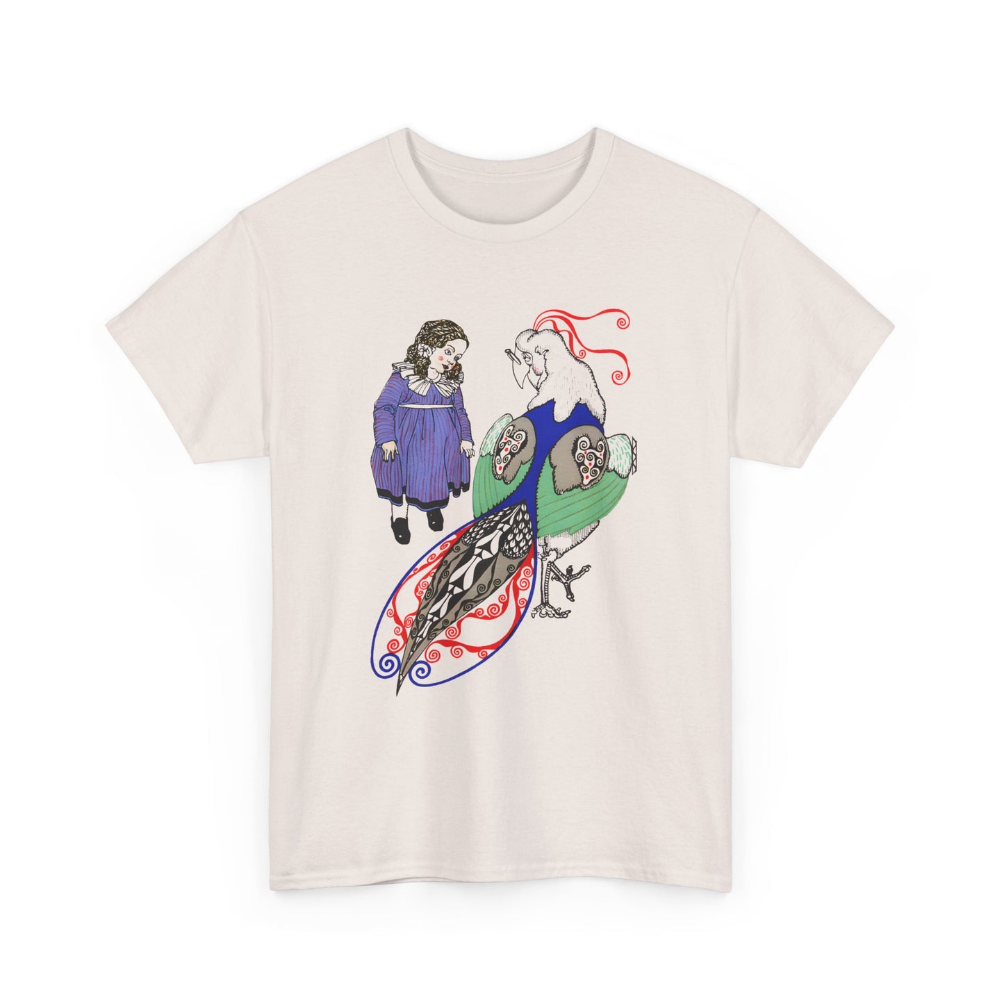 1911 josef von diveky tha magic bird (der wundervogel) color lithograph reproduction tshirt
