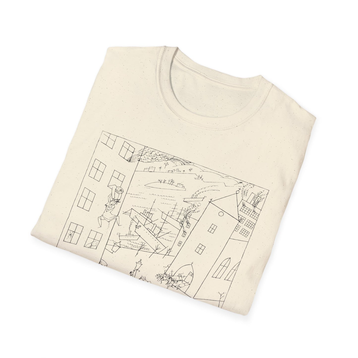 1915 drawing george groz riot of the insane, ships from the US tshirt