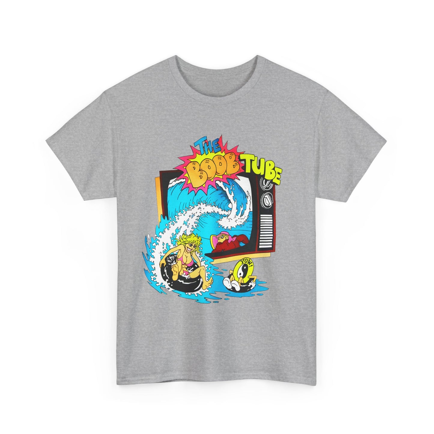 1980s boob tube surf style tv reproduction tshirt