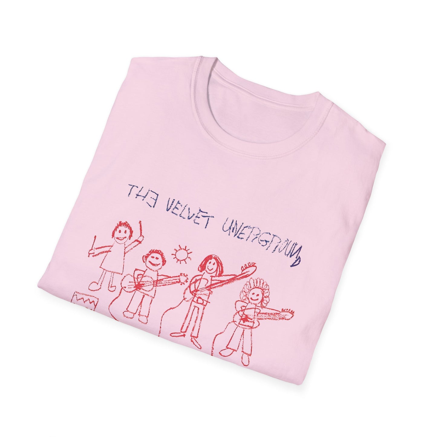 the velvet underground poster from 1969 kid drawing tshirt