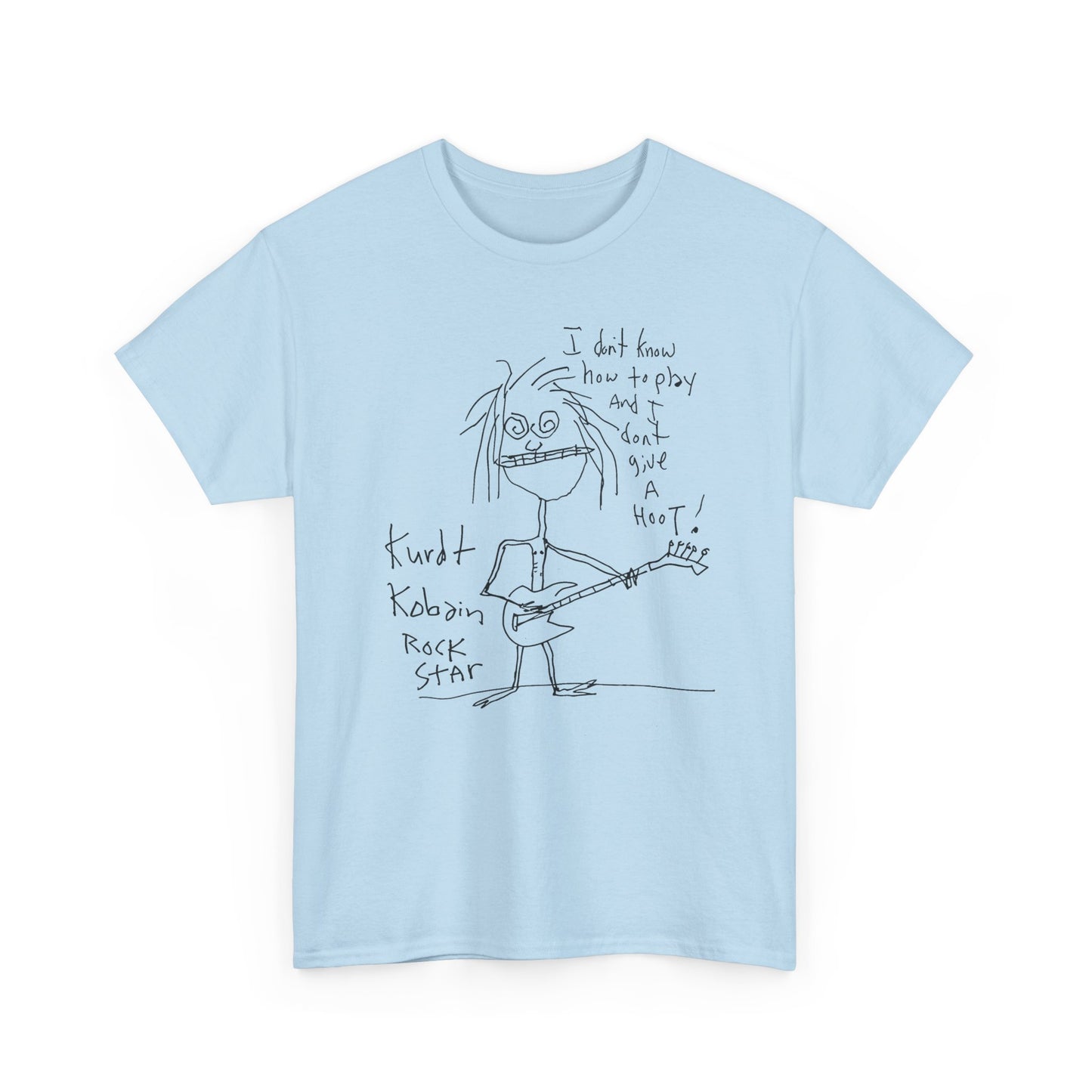 1992 kurt cobain self portrait reproduction tshirt