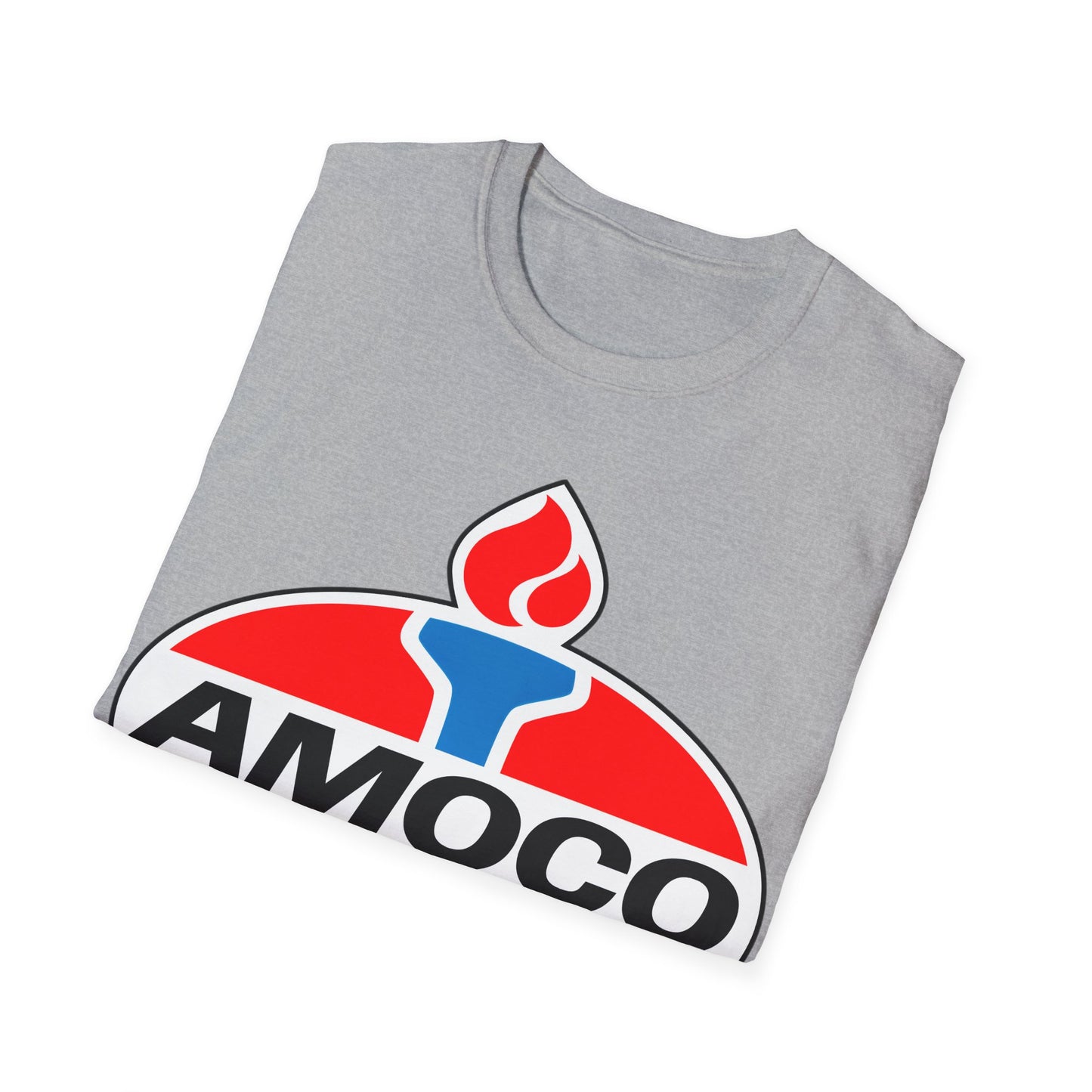 amoco oil company logo tshirt