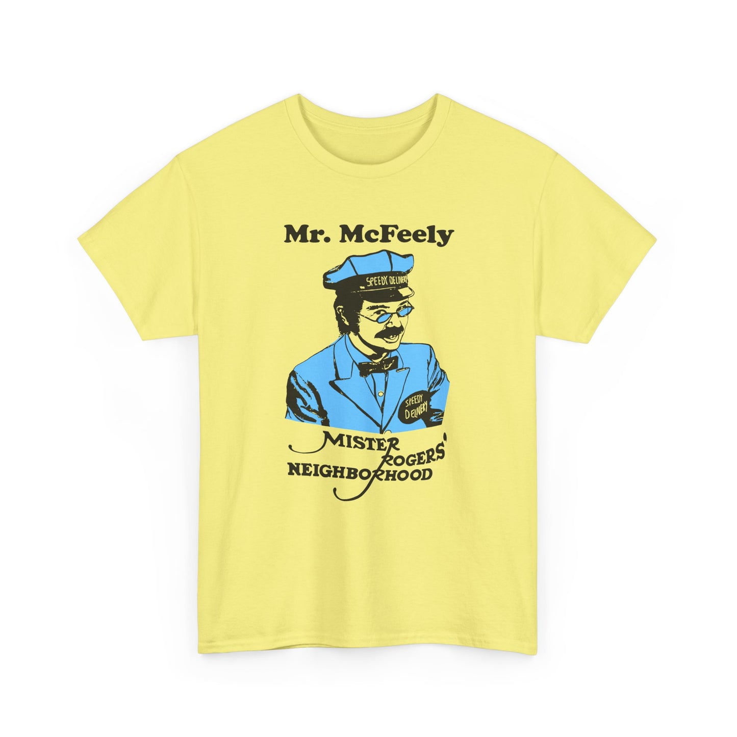 vintage mr mcfeely from mr rogers custom reproduction tshirt