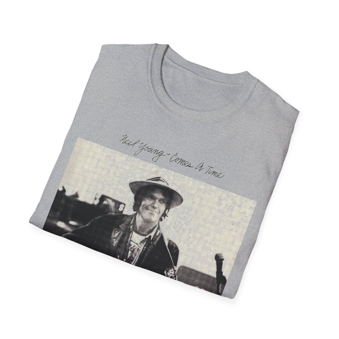 neil young 1978 comes a time album custom tshirt