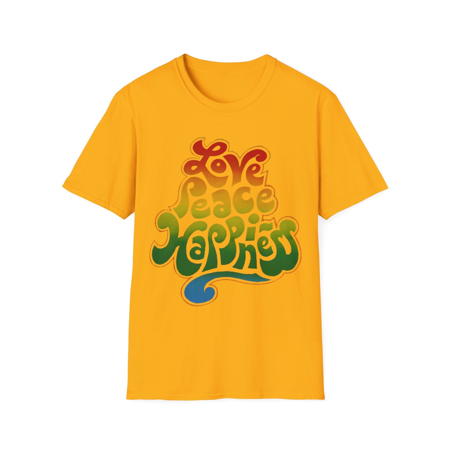 1970 love peace happiness vagabond creations poster tshirt