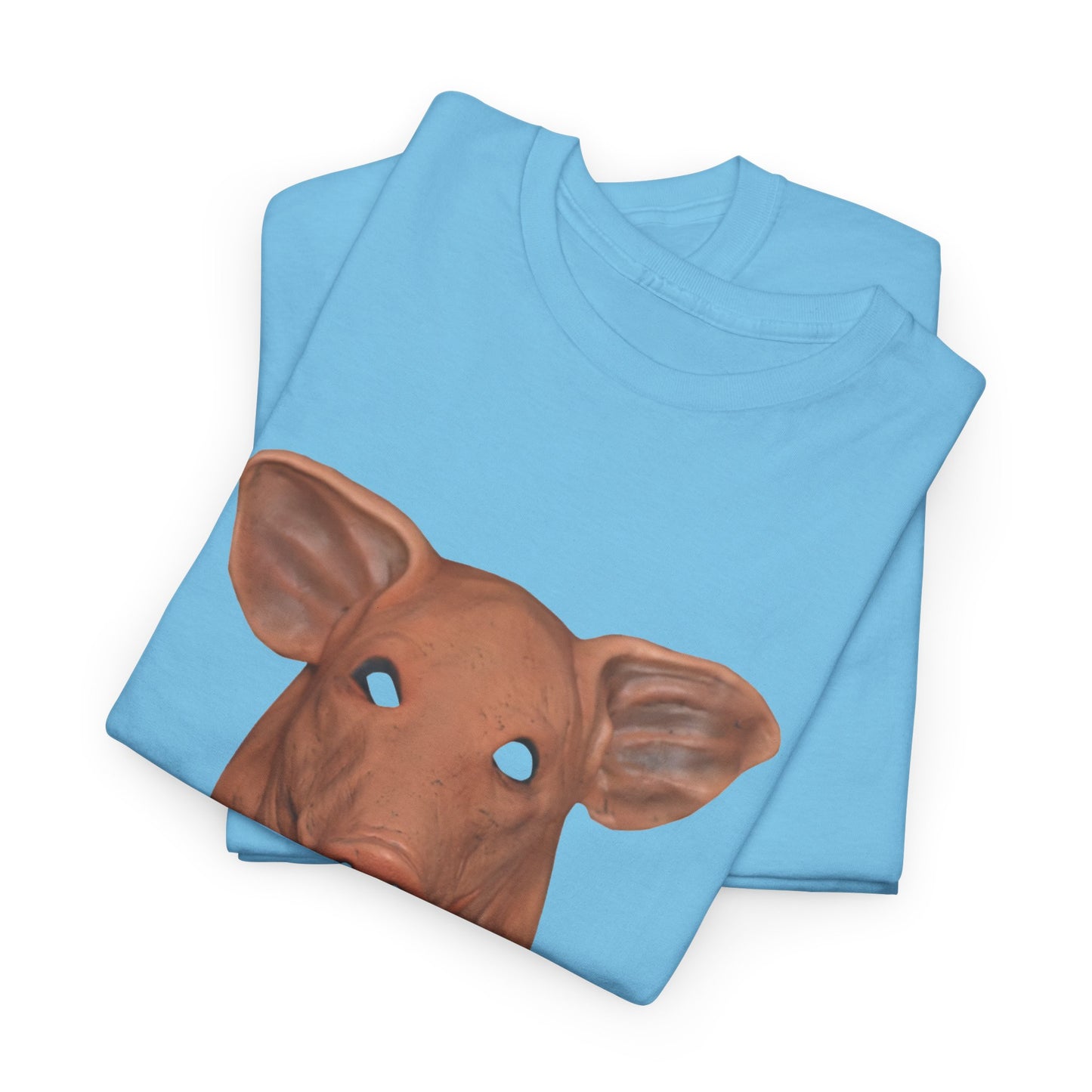 creepy pig mask tshirt