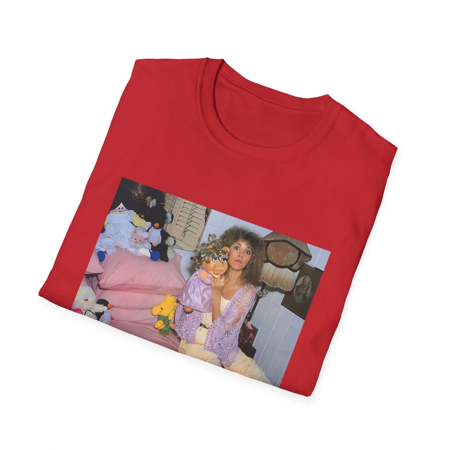 stevie nicks and miss piggy photo tshirt, unisex softstyle