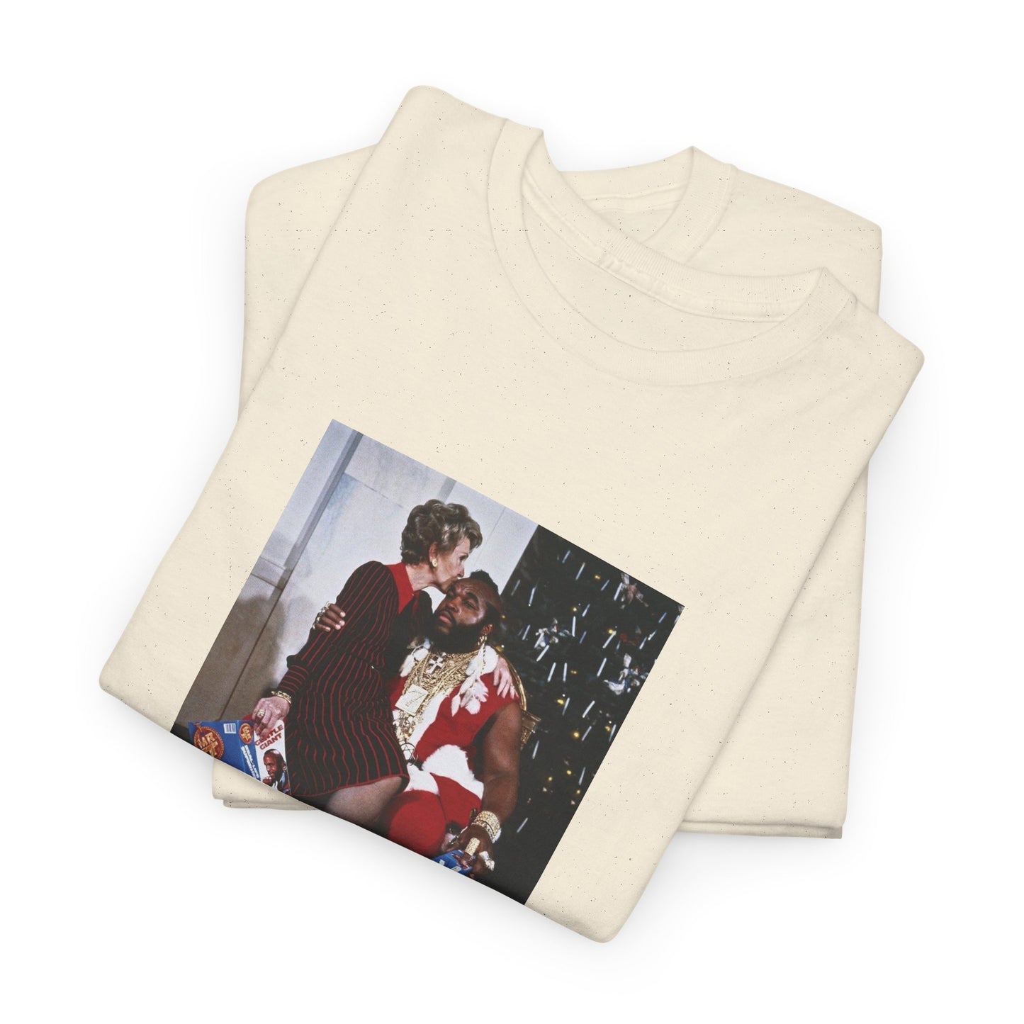 1983 photo of mr. T and nancy reagan in the whitehouse the tshirt