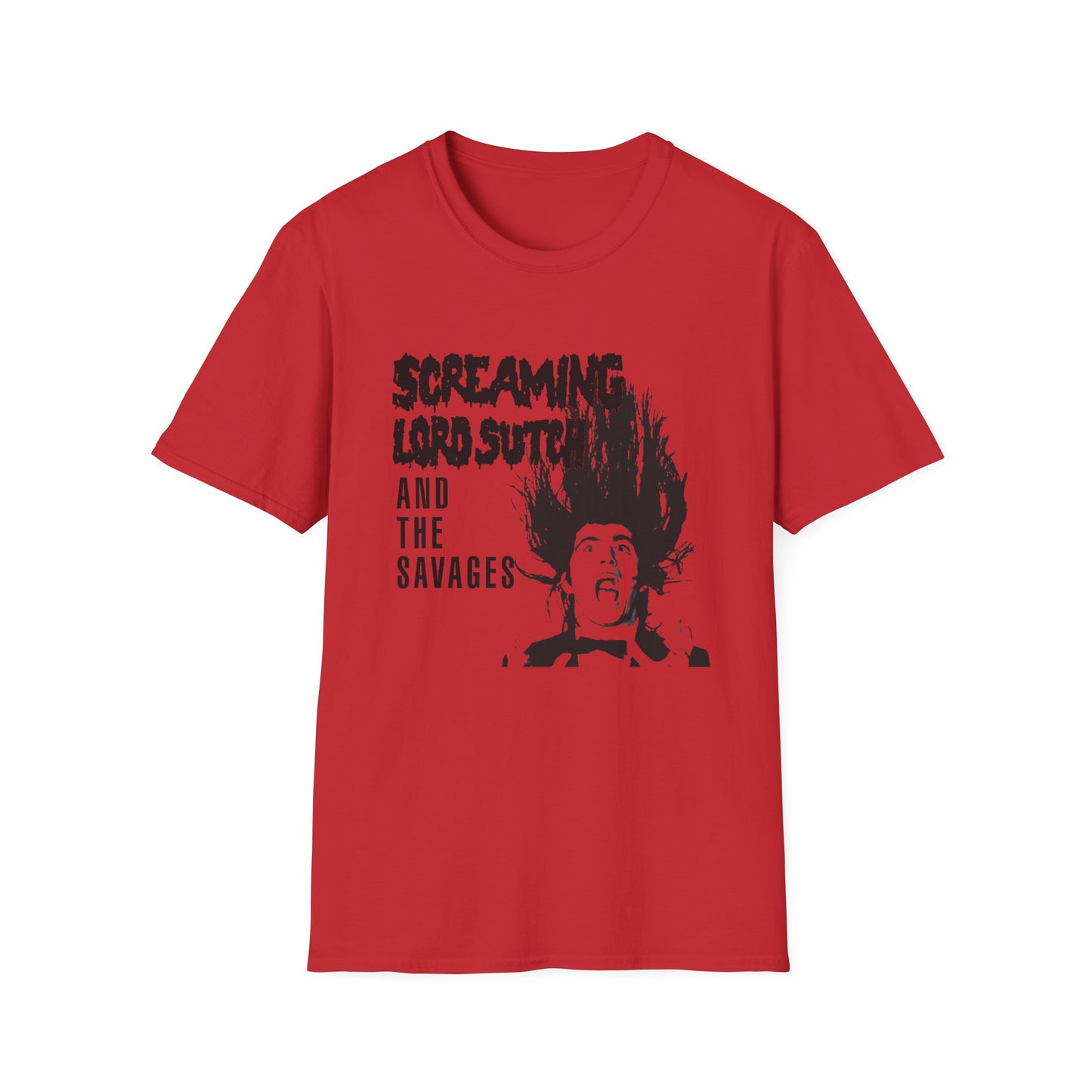 screaming lord sutch and the savages custom rock and roll tshirt