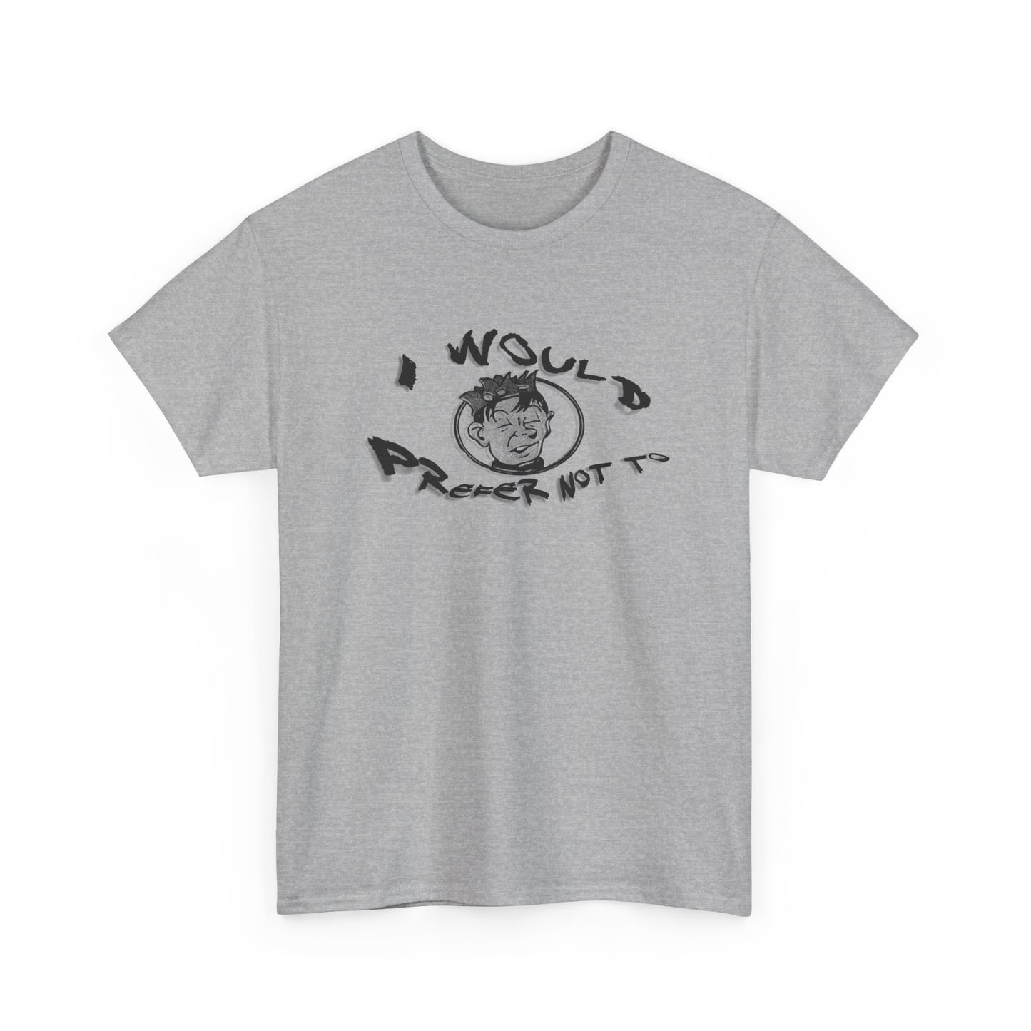 bartleby the scrivener and souphead jones mashup I would prefer not to tshirt