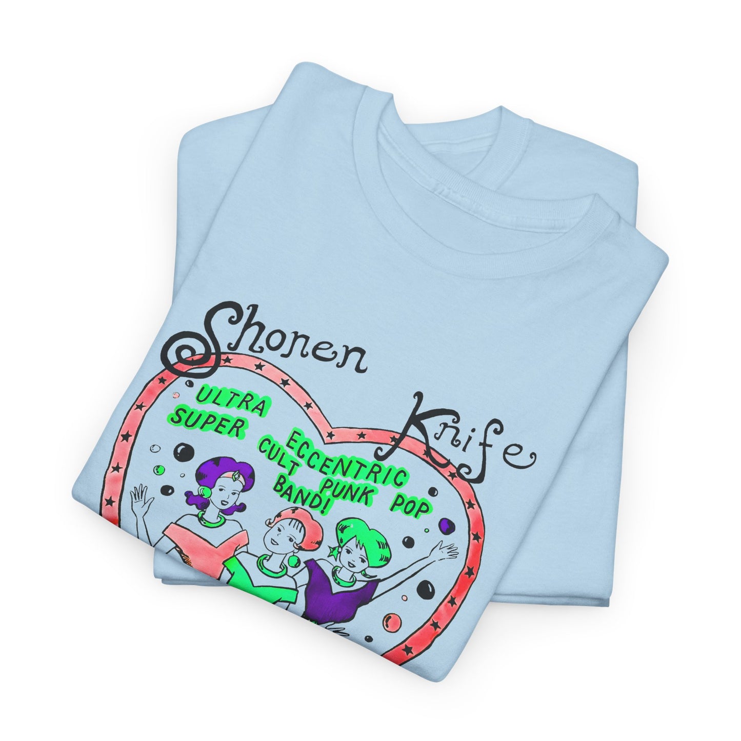 1990s vintage shonen knife reproduction edit tshirt