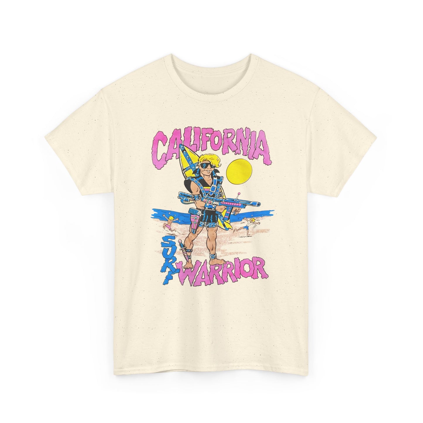 1980s california surf warrior edit tshirt