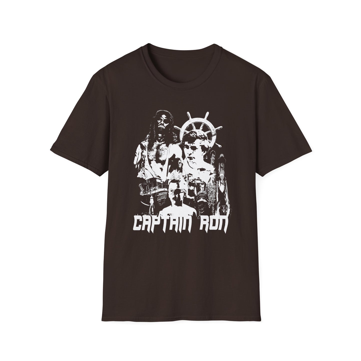 captain ron 1992 family comedy movie fan art scary collage tshirt