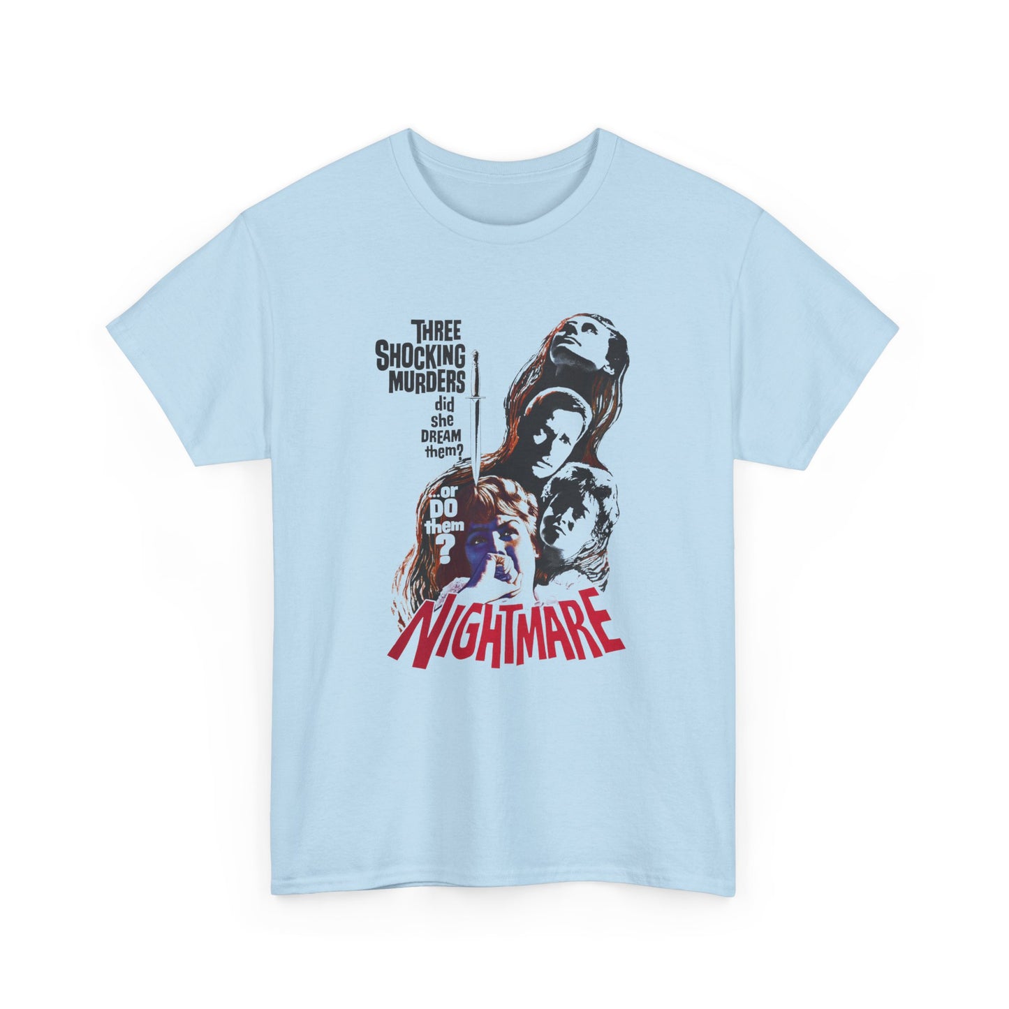 1964 hammer films psychological horror movie nightmare tshirt