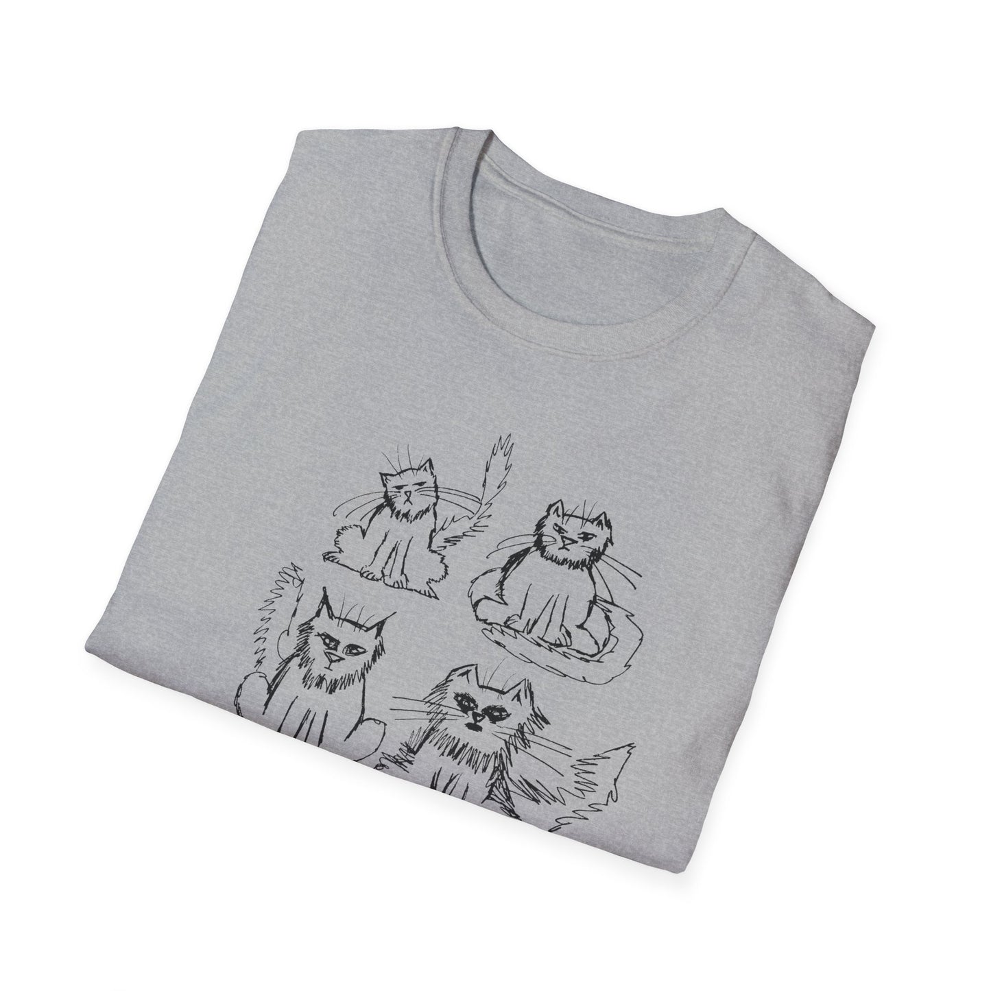 original drawing another six cats tshirt