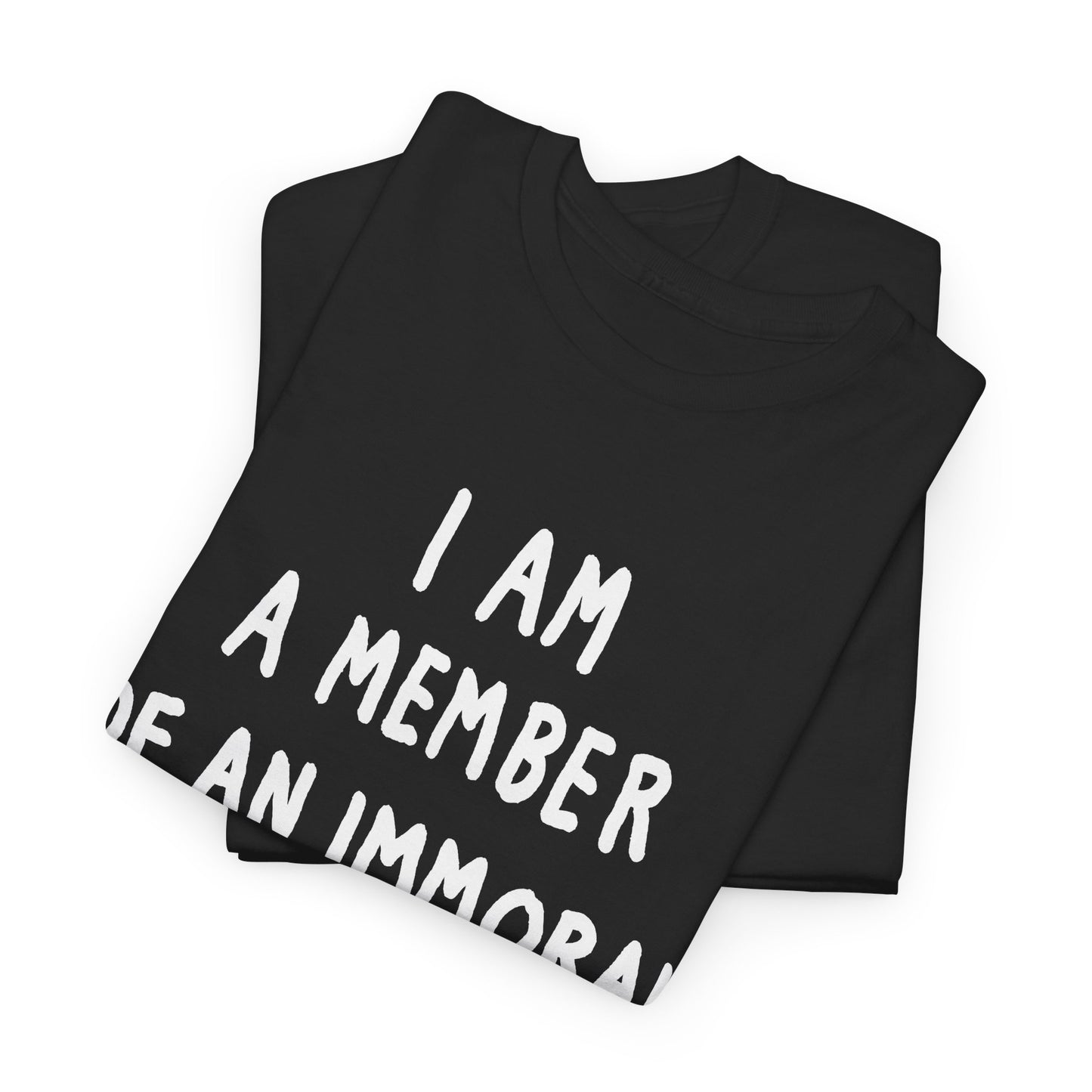 i am a member of an immoral subculture tshirt