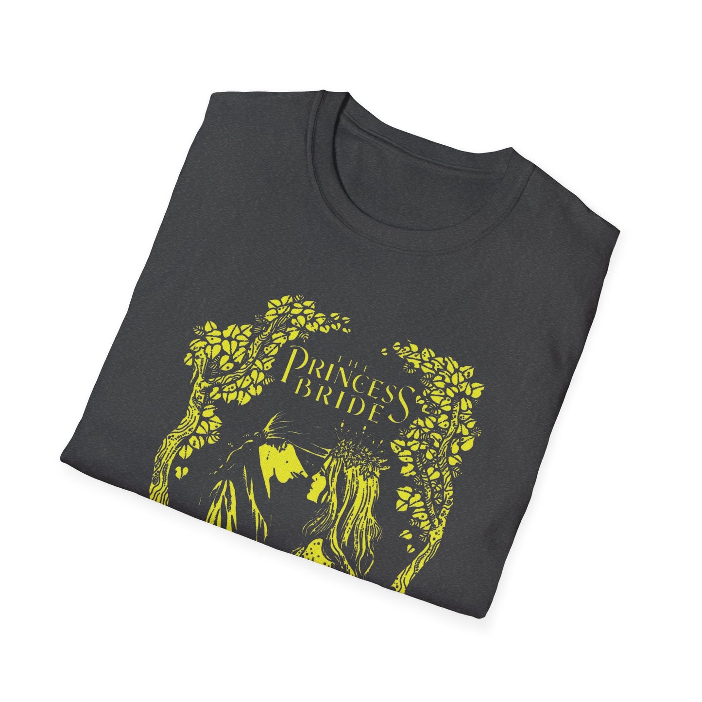 1987 movie princess bride yellow stencil style tshirt