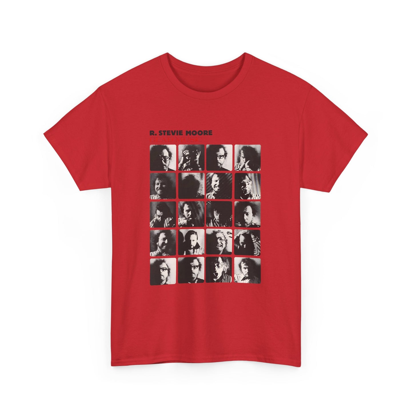 1986 glad music by r stevie moore album cover custom edit tshirt