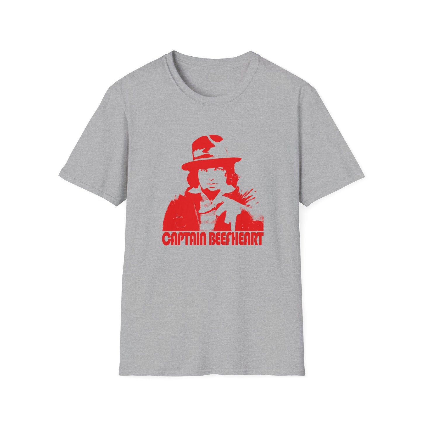 captain beefheart without the trout mask red stencil tshirt