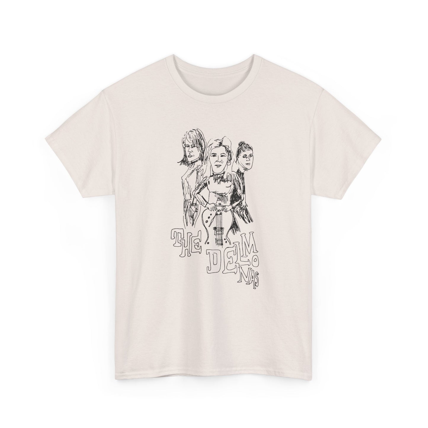 the delmonas medway garage punk fan art sketch tshirt