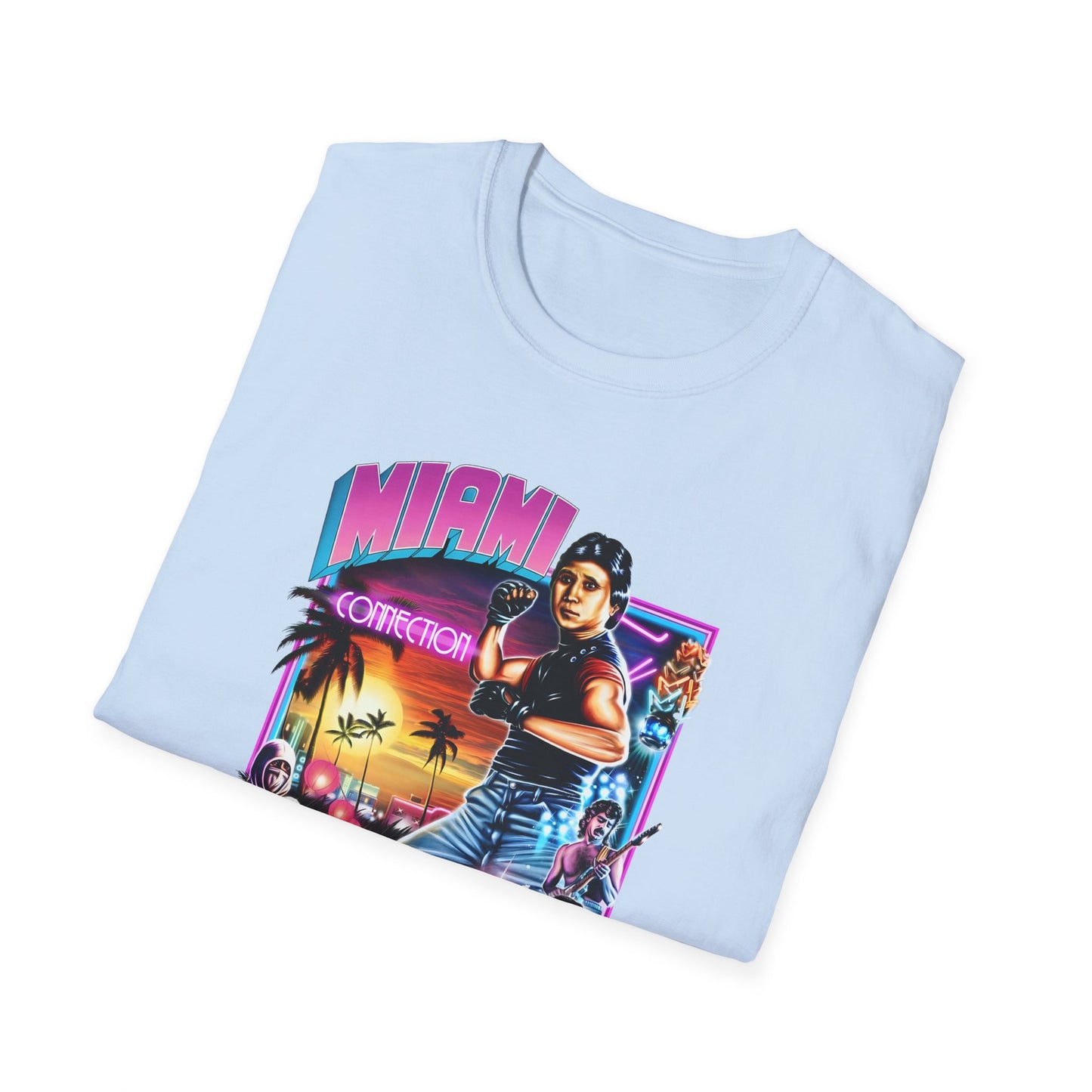 1987 movie miami connection movie poster tshirt