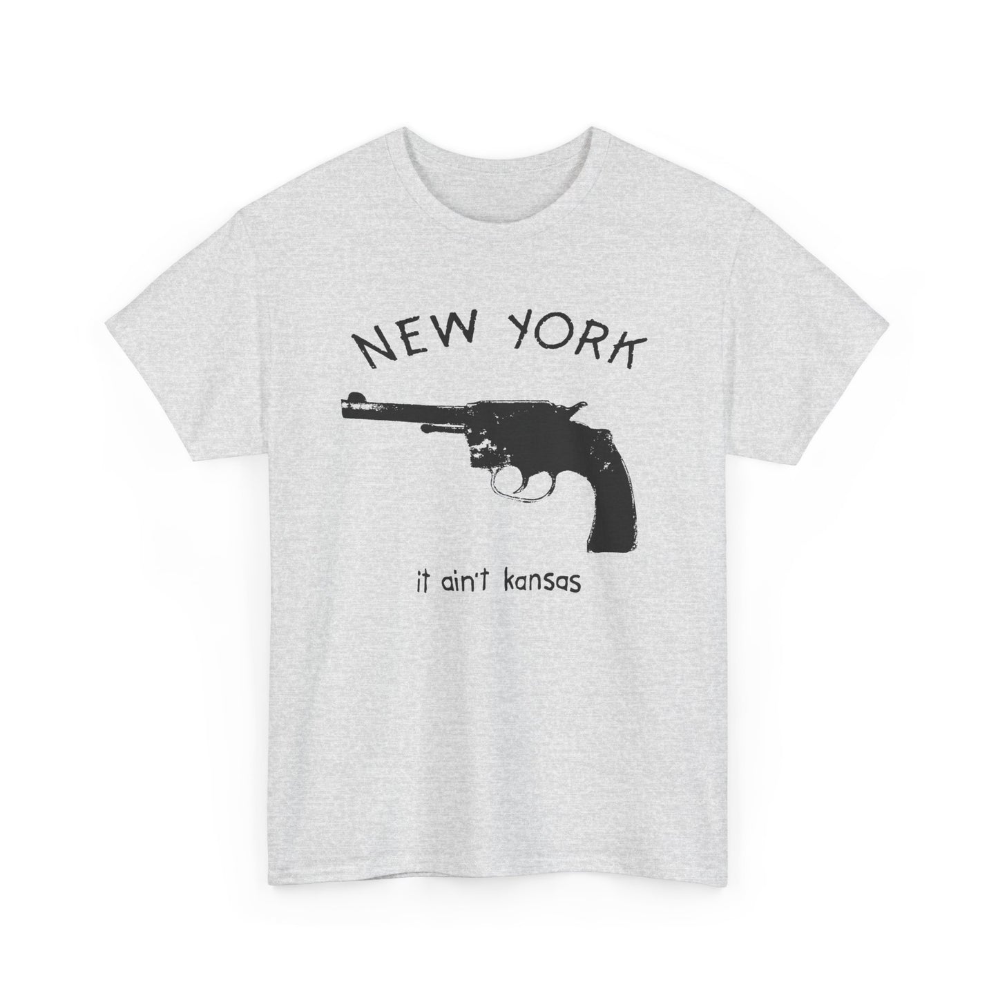 vintage 90s new york it ain't kansas with pistol reproduction tshirt