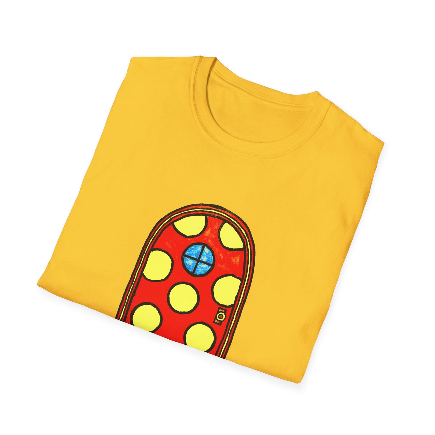 polka dot door original drawing tshirt