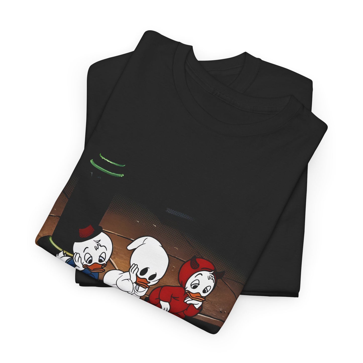 trick or treat 1952 huey, dewey, and louie cartoon reproduction tshirt