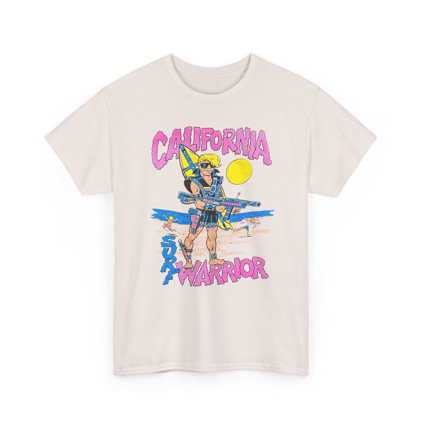 1980s california surf warrior edit tshirt