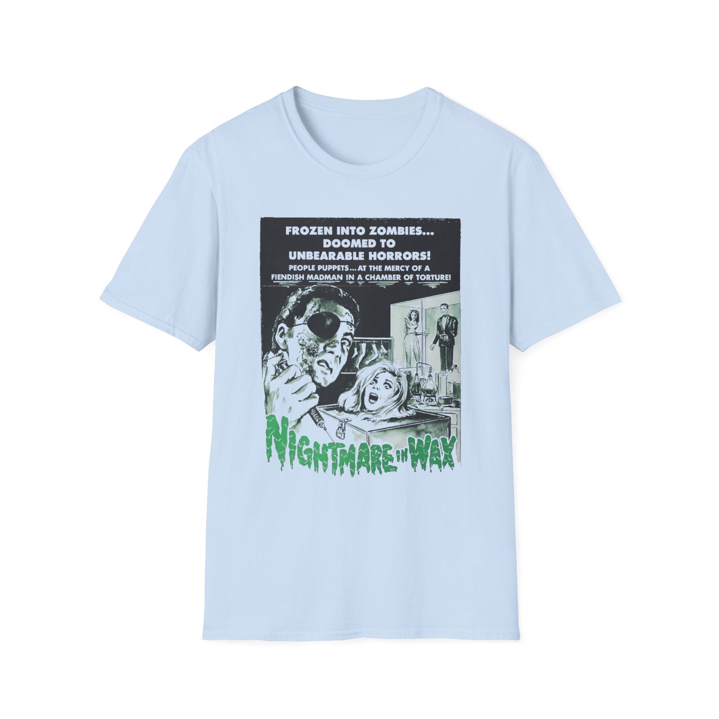 1969 movie poster tshirt nightmare in wax