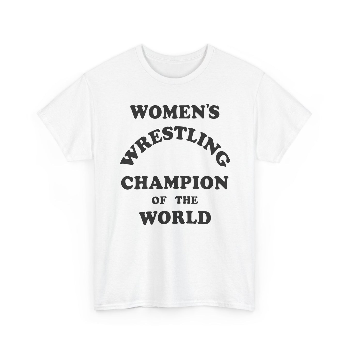 women's wrestling champion of the world as worn by andy kaufman tshirt