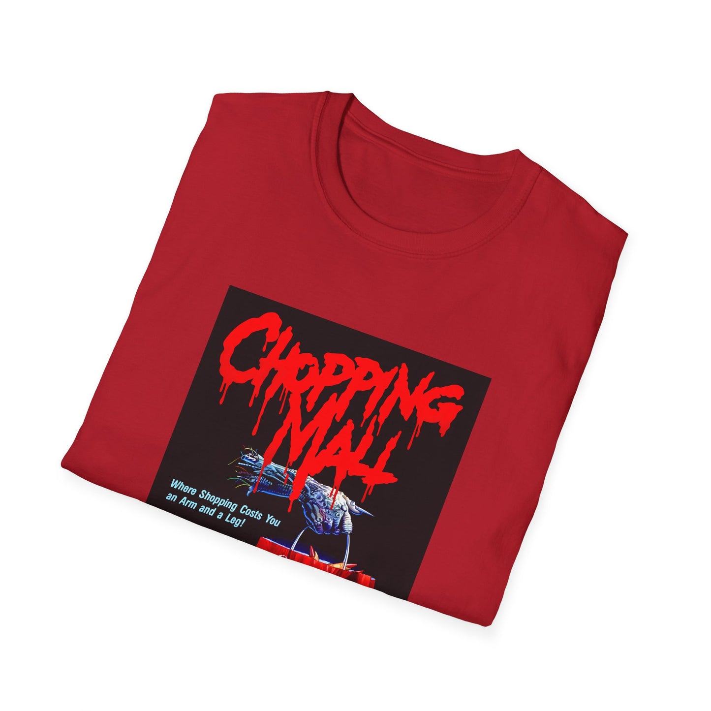 chopping mall 1986 poster colored tshirt