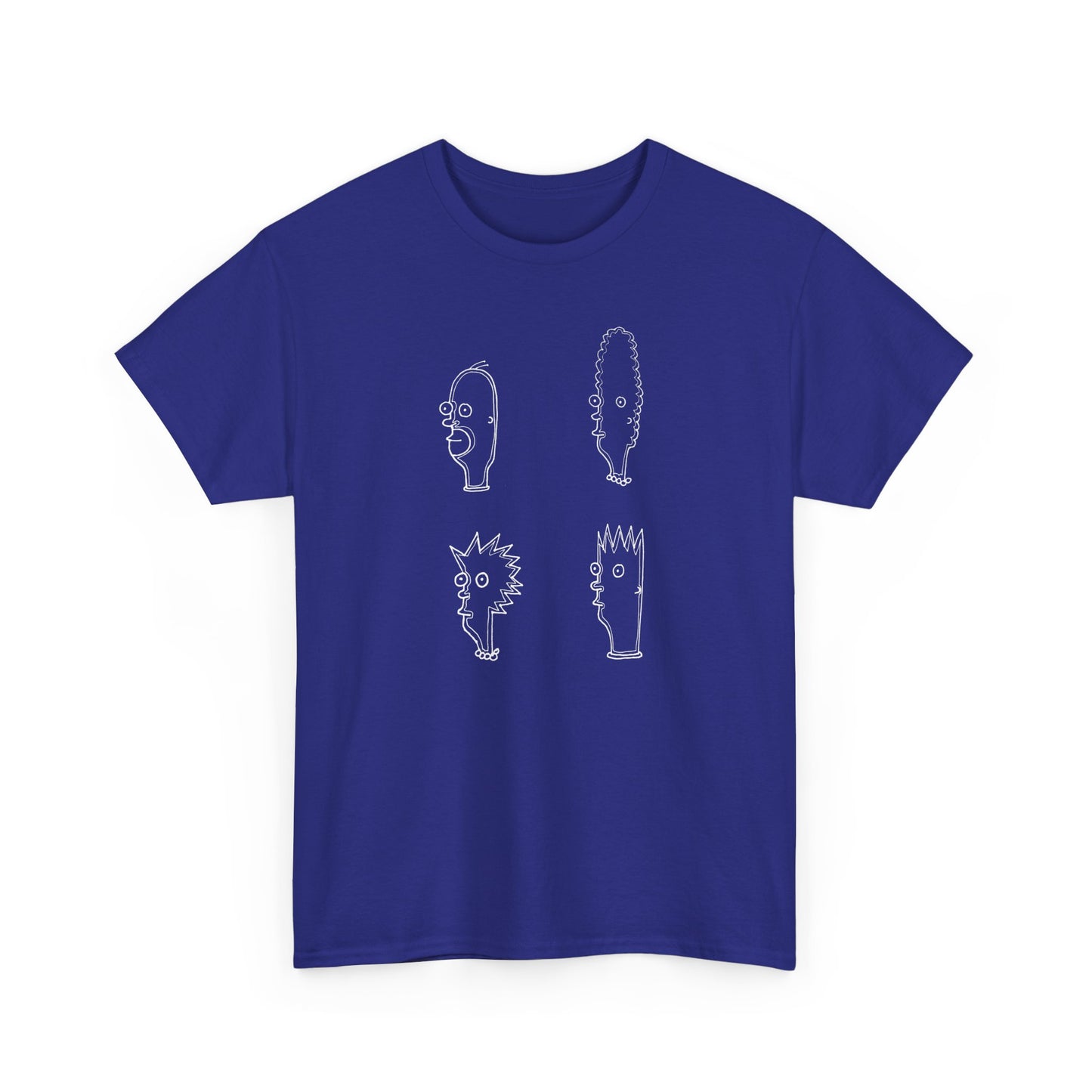 original drawing. simpsons fan art. bart lisa marge and homer tshirt