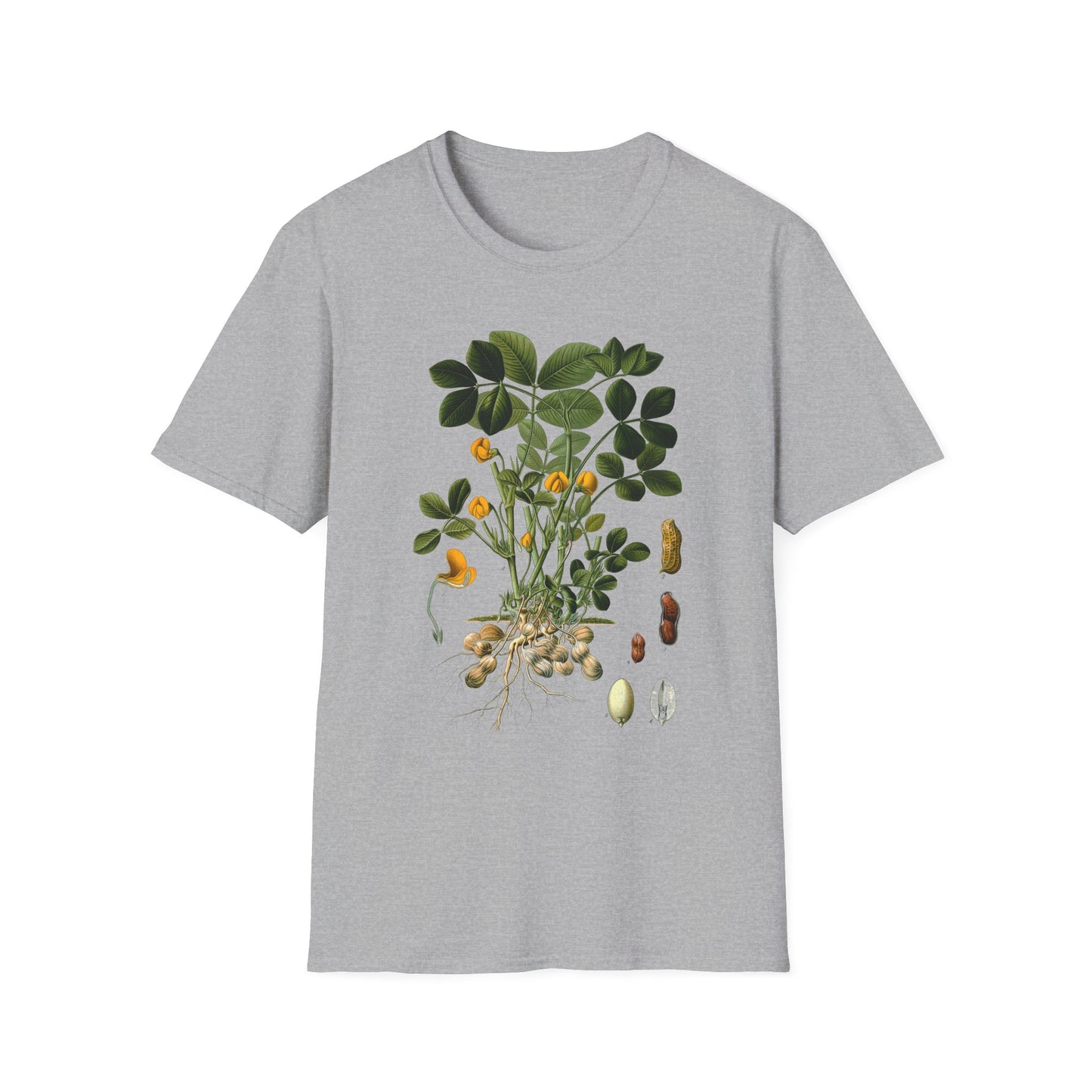 1887 peanut arachis (hypogaea) botanical print from kohler's plants by hermann adolph kohler tshirt