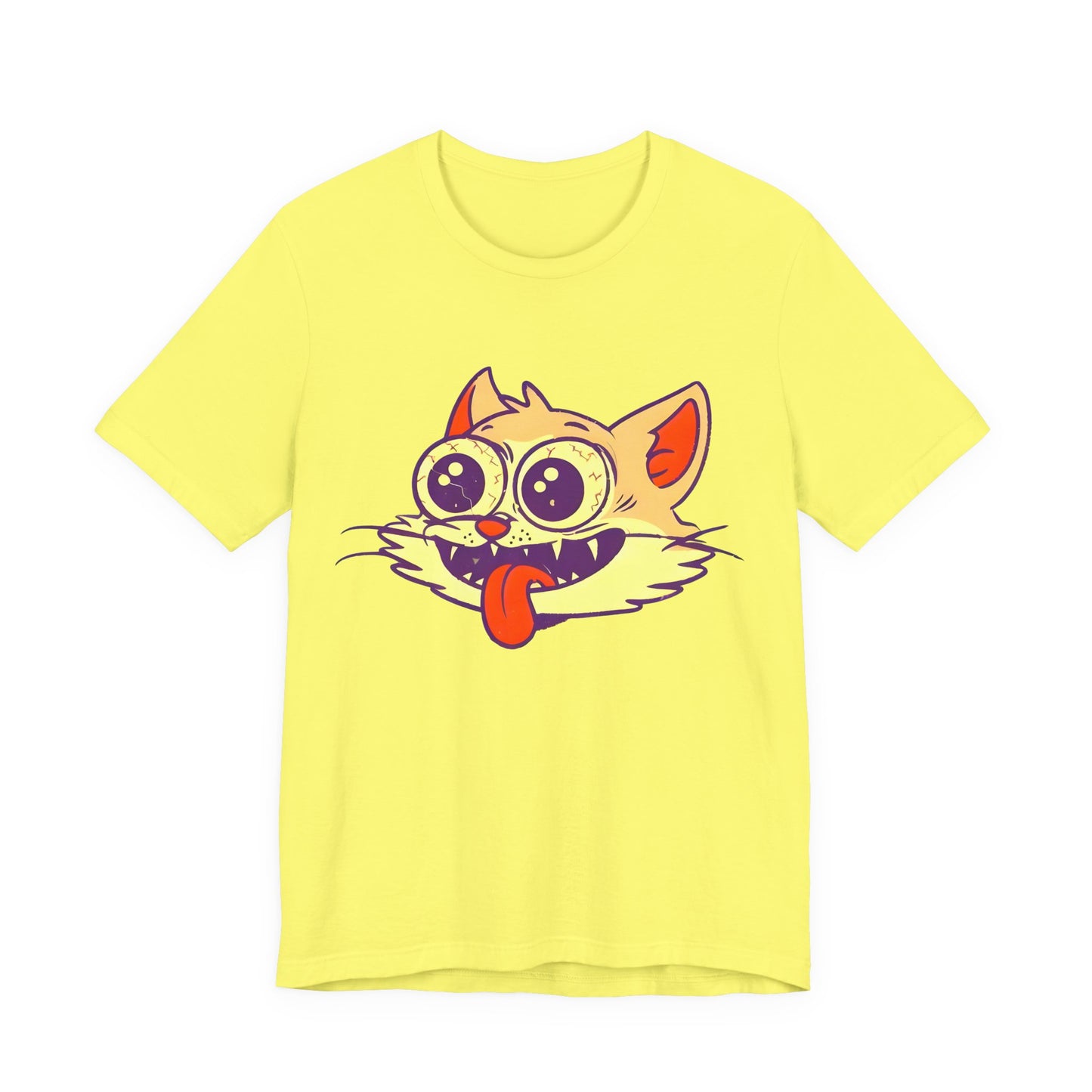 cute creepy strung out high happy kitty cat tshirt