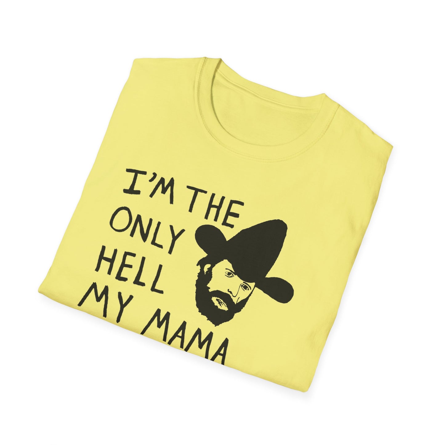 johnny paycheck 1970's country outlaw legend i'm the only hell my mama ever raised original drawing tshirt