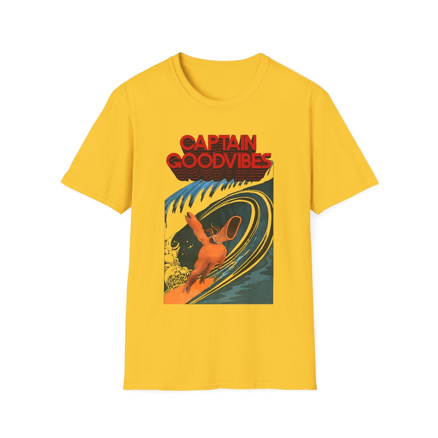 1975 underground australian surf comic illustration by tony edwards re colourized reproduction tshirt