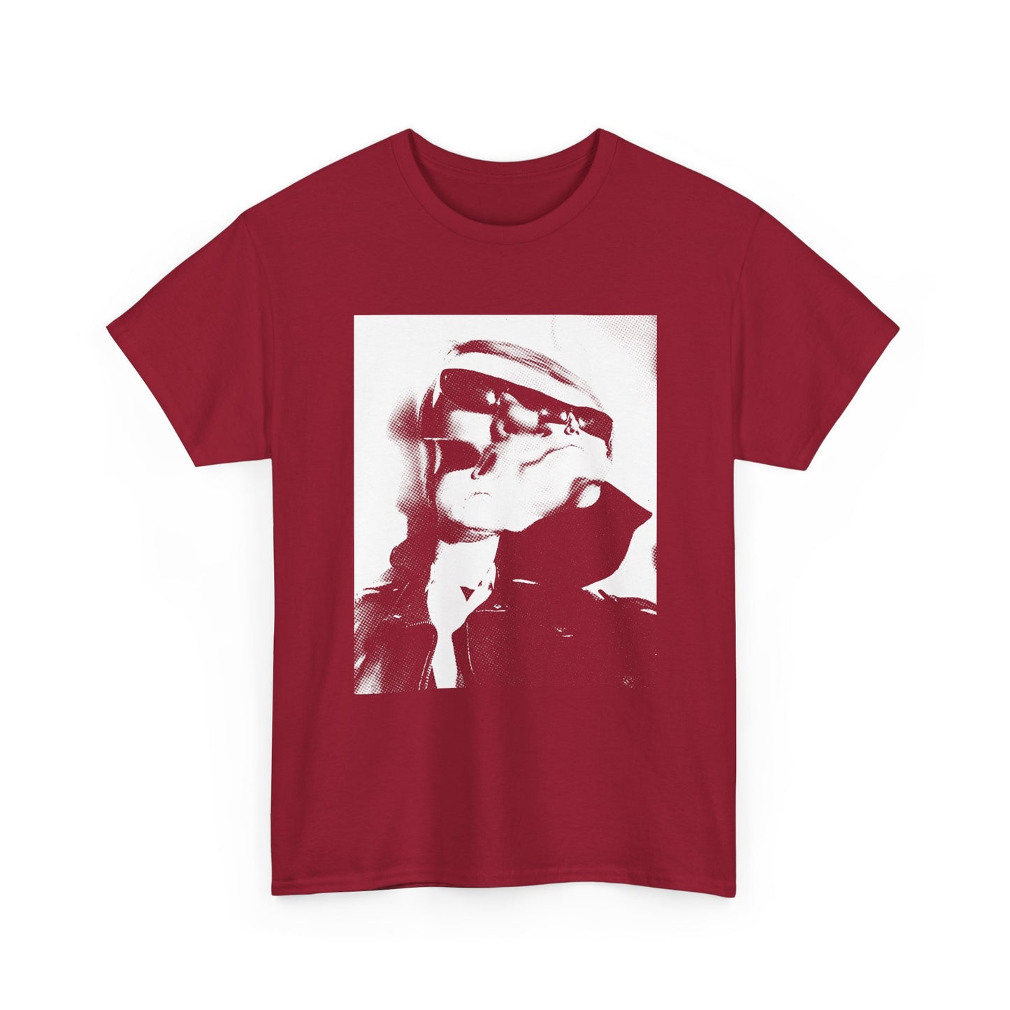 1965 weegee distortion photo of andy warhol reproduction edit dark tshirt