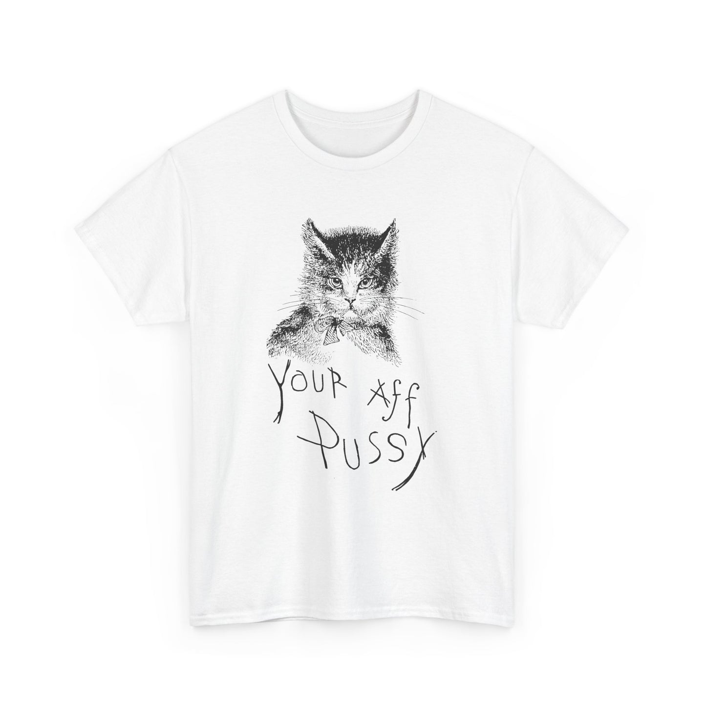1879 letters from a cat by helen hunt jackson your affectionate pussy cat drawing by addie ledyard reproduction tshirt