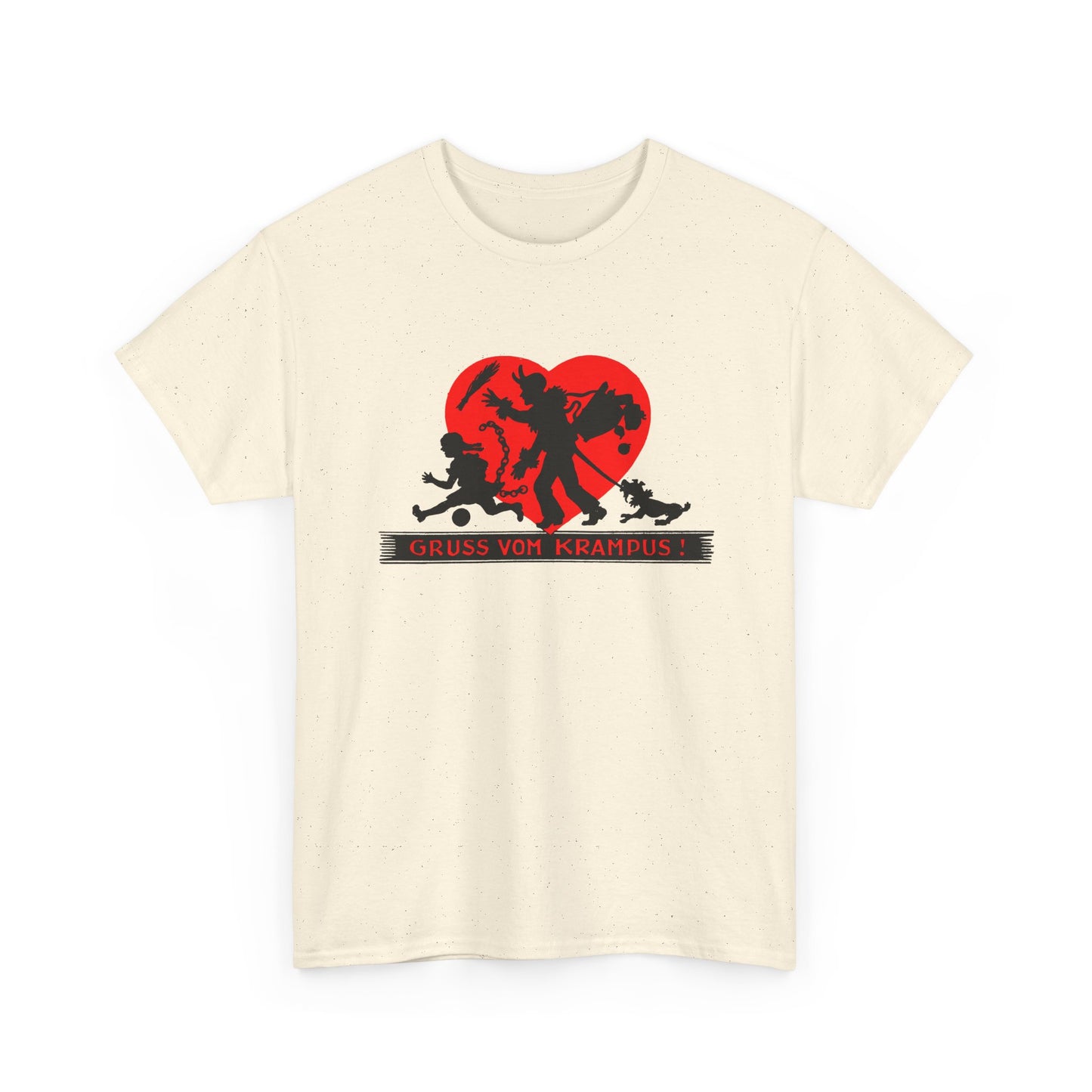 1950s austrian krampus postcard graphic tshirt