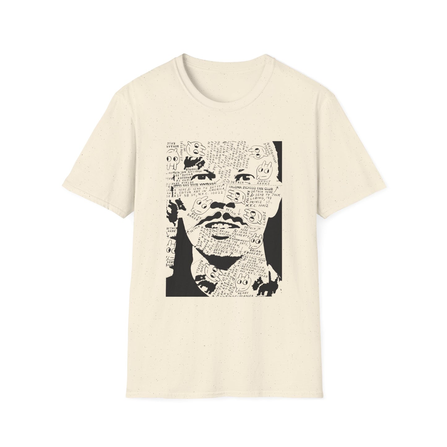ray johnson's face tshirt