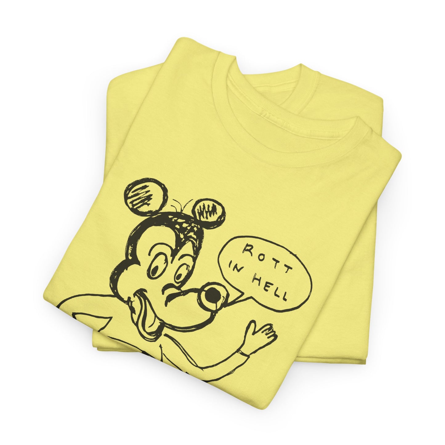rot in hell bucoo! drawing by daniel johnston custom edit tshirt
