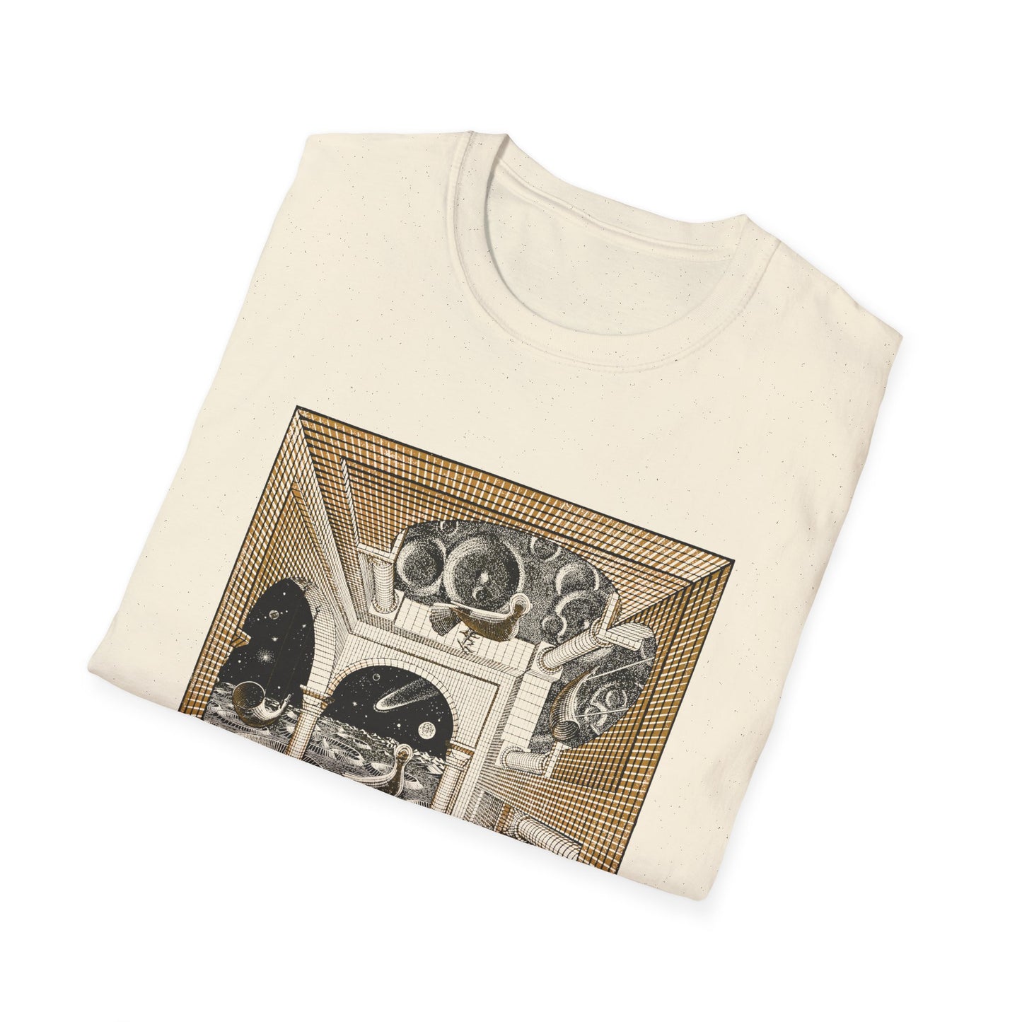 1947 m.c escher another world tshirt