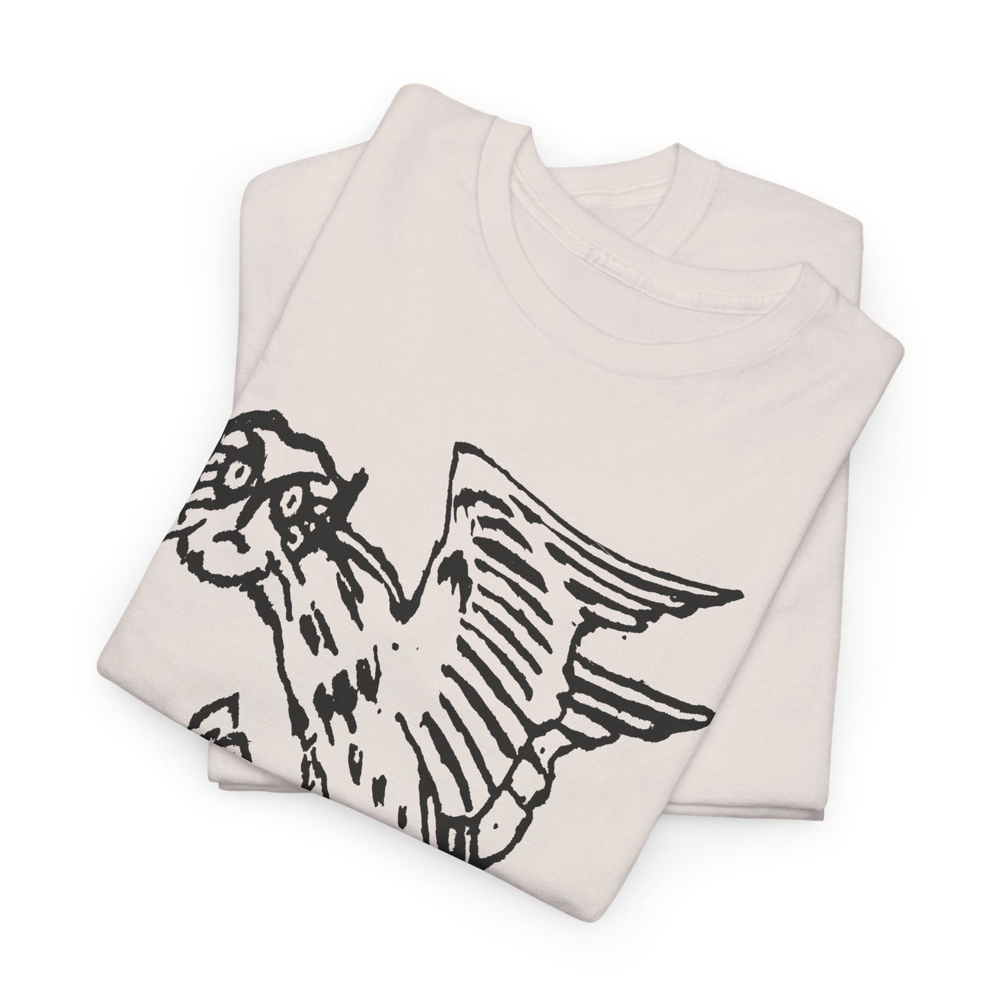 1899 illustration of owl holding knife by gerhard munthe custom edit tshirt