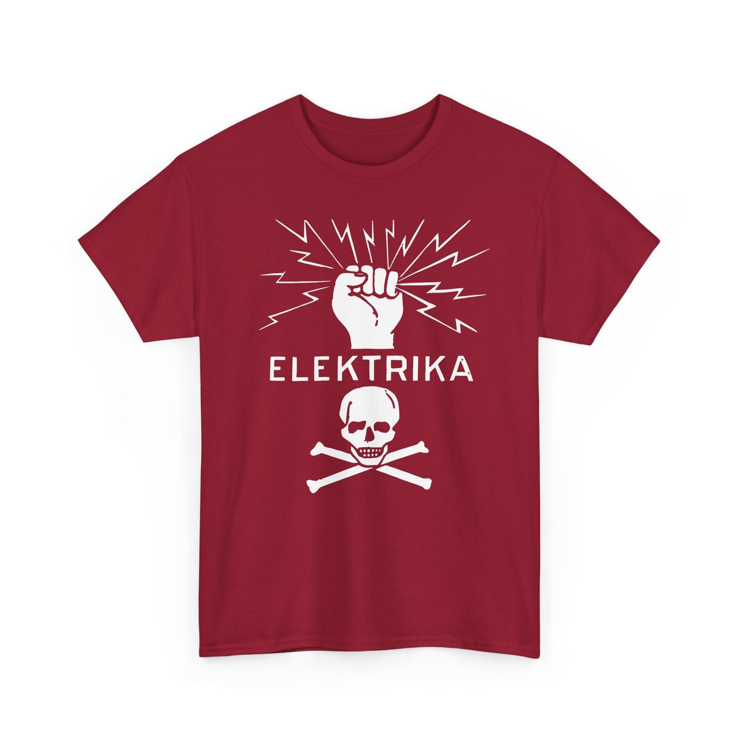 vintage elektrika safety symbol reproduction tshirt