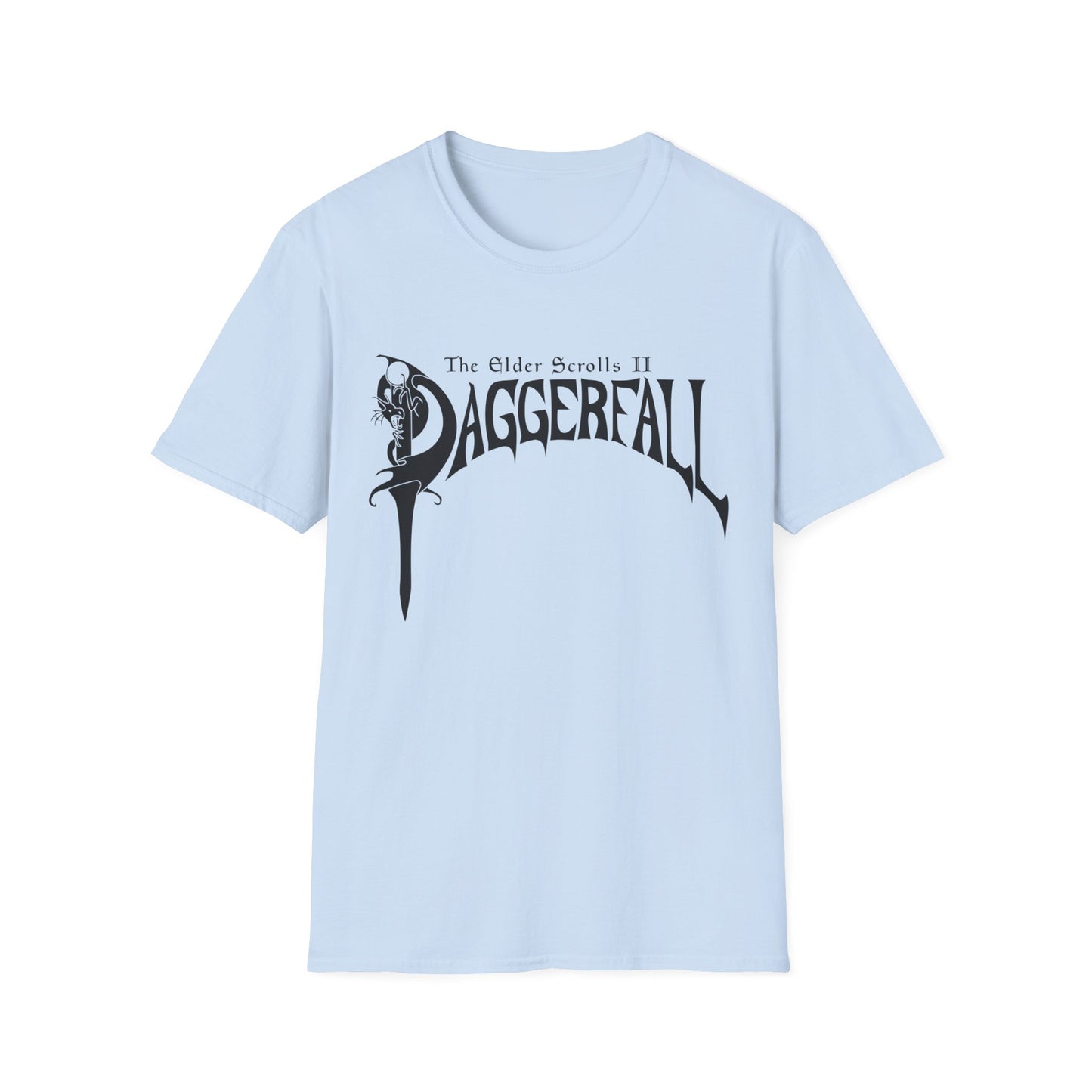 daggerfall the elder scrolls 2 1996 masterpiece video game logo in black tshirt