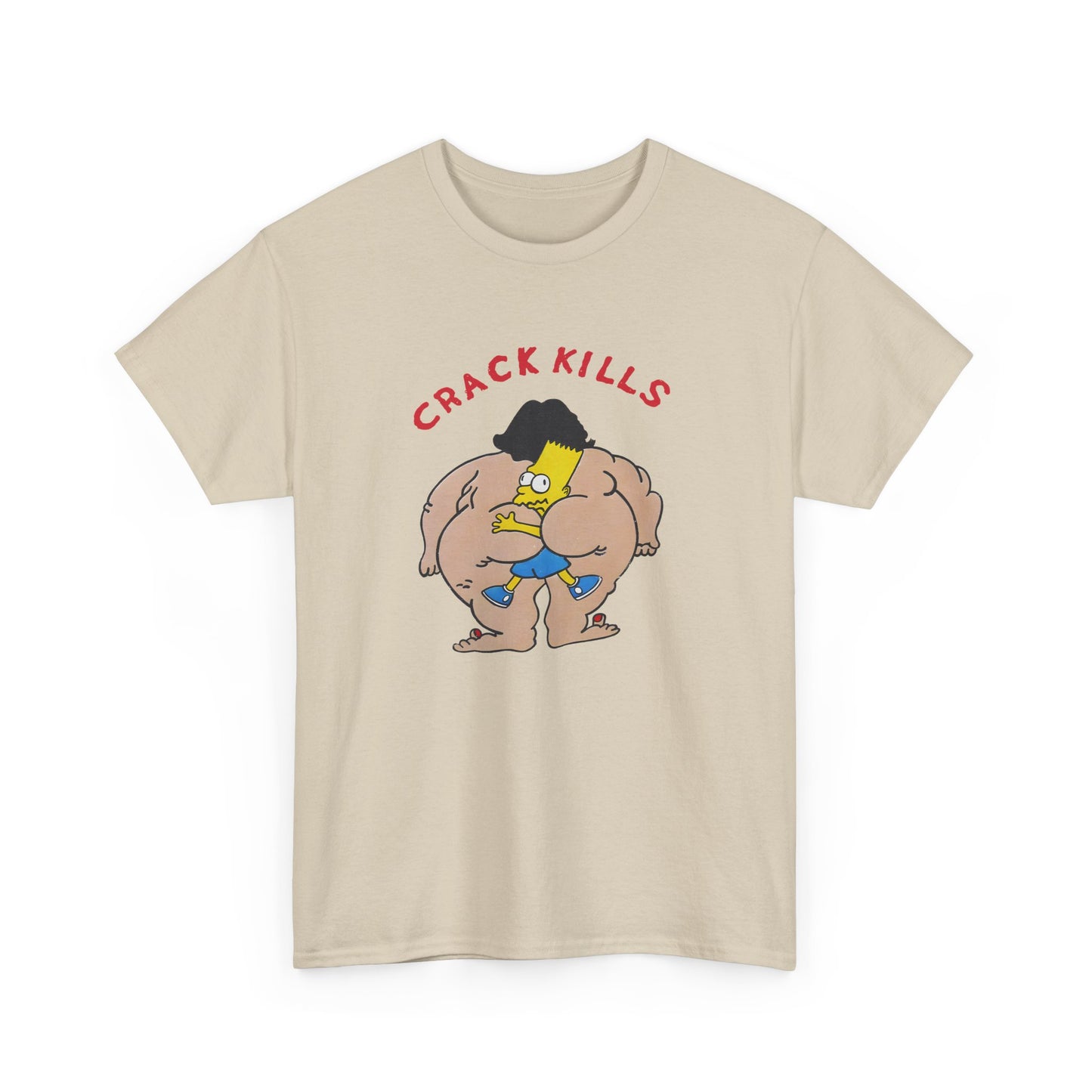 bart simpson crack kills parody vintage reproduction tshirt