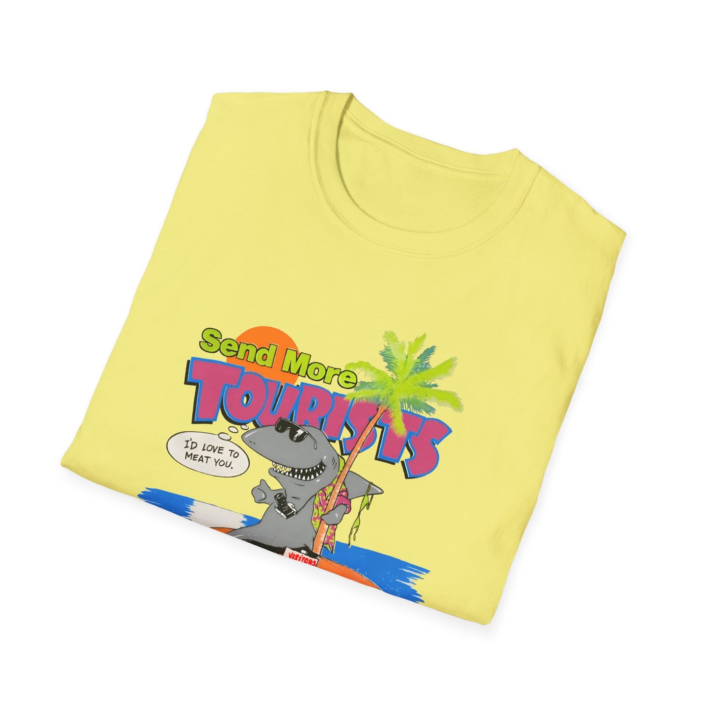 vintage 1980s send more tourists graphic tshirt